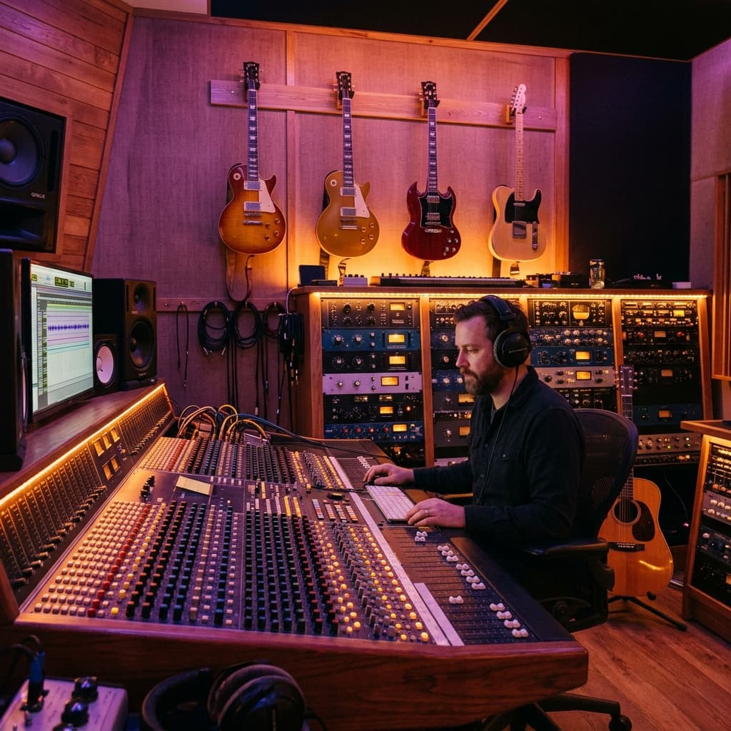 Recording Studio Mixing Desk